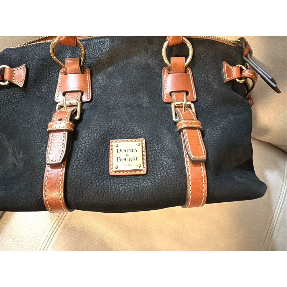 Dooney & Bourke Bristol Satchel Nubuck Leather Black